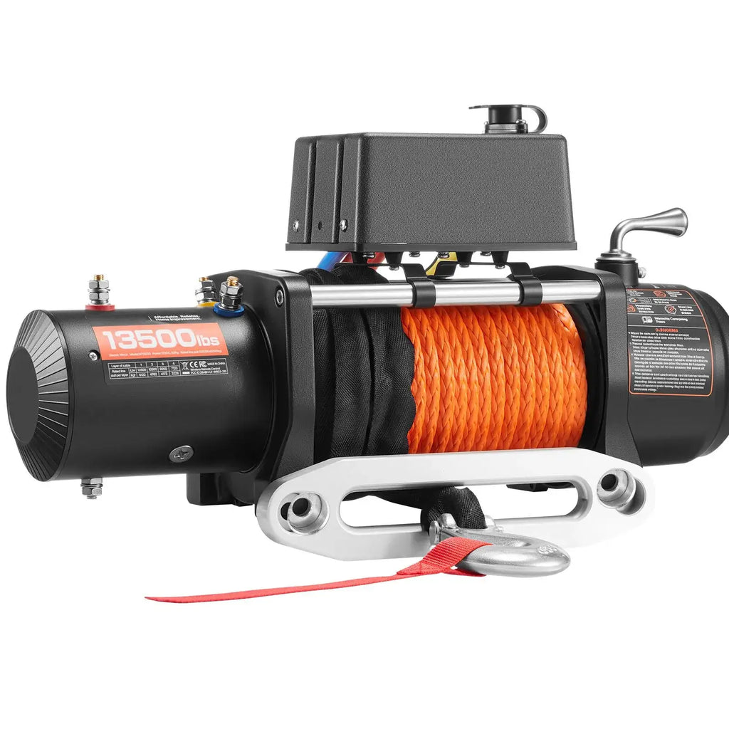 12V električni vitel za avtovleko 6T (6100 kg) s sintetično vrvjo