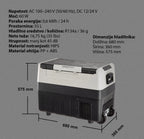Dvoconski kompresorski hladilnik CoolBox 55L- 12V/24V/220V – za avto, kamp in dom