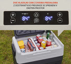 Dvoconski kompresorski hladilnik CoolBox 55L- 12V/24V/220V – za avto, kamp in dom