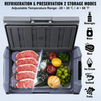 Kompresorski hladilnik 45L 12V/24V/220V – prenosni avto hladilnik do -20 °C