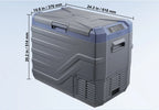 Kompresorski hladilnik 45L 12V/24V/220V – prenosni avto hladilnik do -20 °C