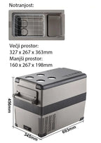 Prenosni kompresorski hladilnik CoolBox 45L - 12V/24V/220V