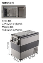 Prenosni kompresorski hladilnik CoolBox 55L-12V/24V/220V