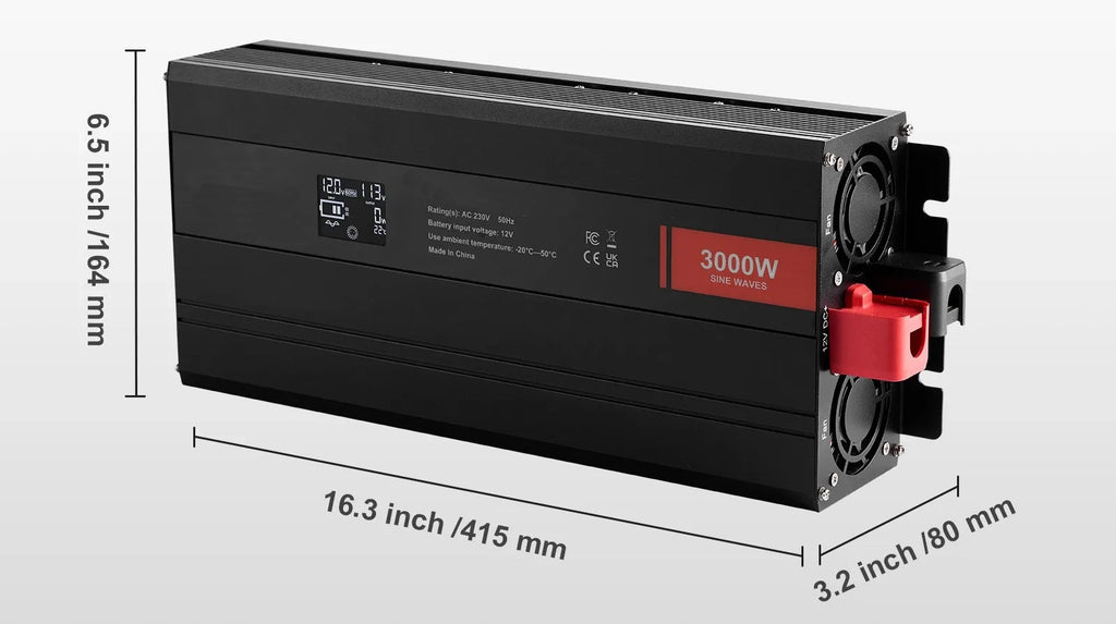 Pretvornik napetosti 12V na 220V Pure Sine 3000W | SG-3000