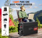 Pretvornik napetosti 12V na 220V - 1000W Pure Sine | SG-1000