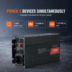 Pretvornik napetosti 12V na 220V - 1000W Pure Sine | SG-1000