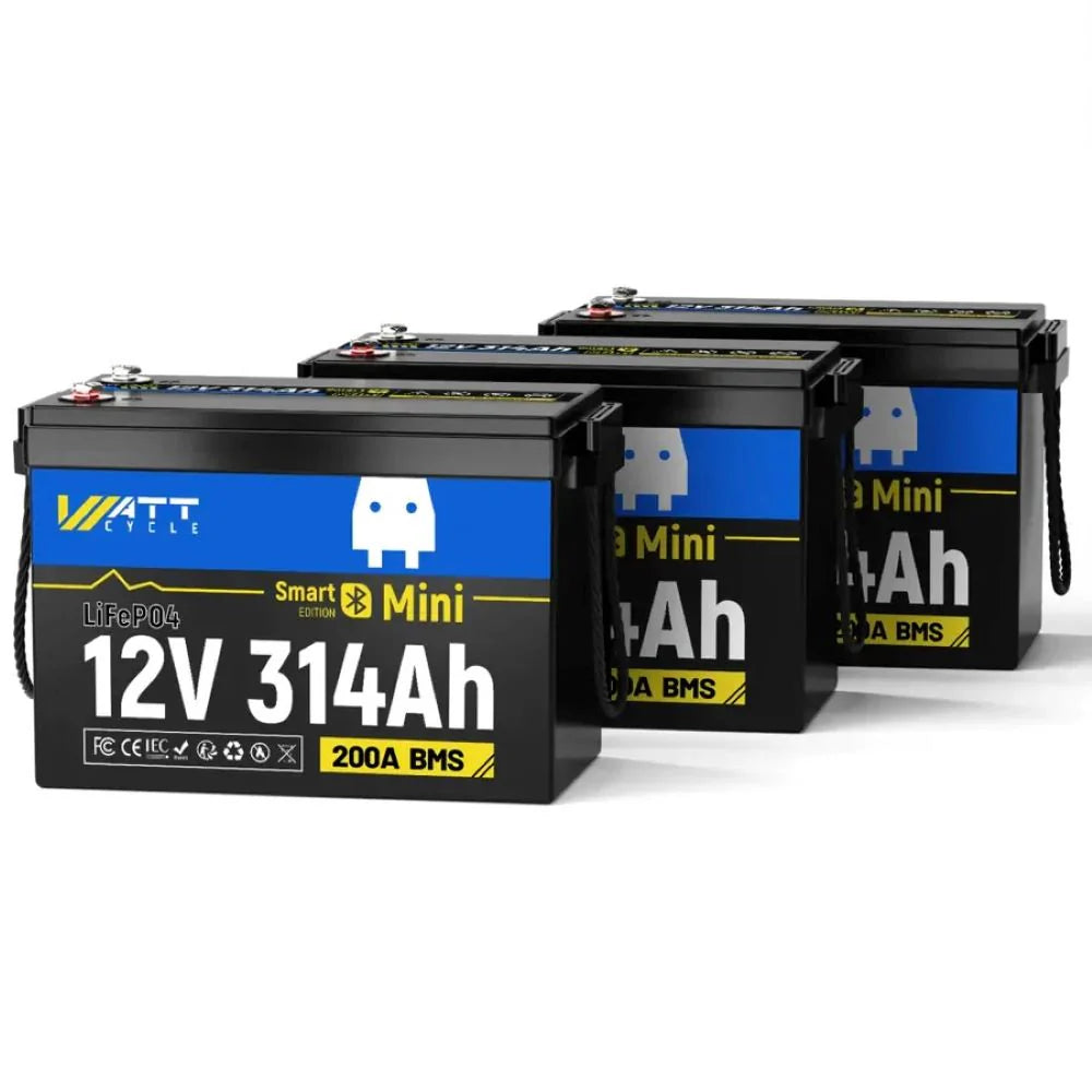 WattCycle 12V 314Ah Mini LiFePO4 baterija z Bluetoothom