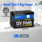 WattCycle 12V 314Ah Mini LiFePO4 baterija z Bluetoothom