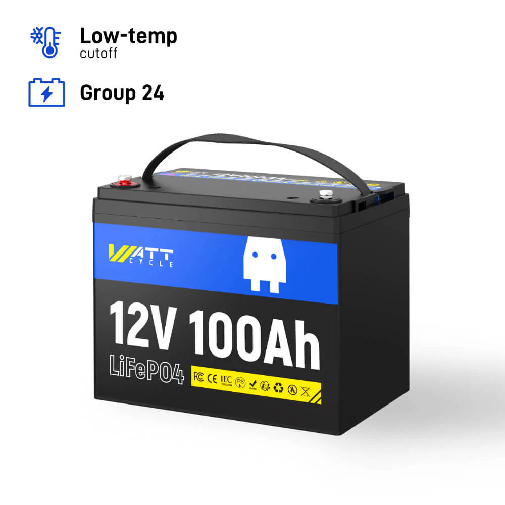 WattCycle 12V 100Ah LiFePO4 akumulator