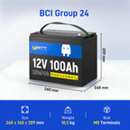 WattCycle 12V 100Ah LiFePO4 akumulator