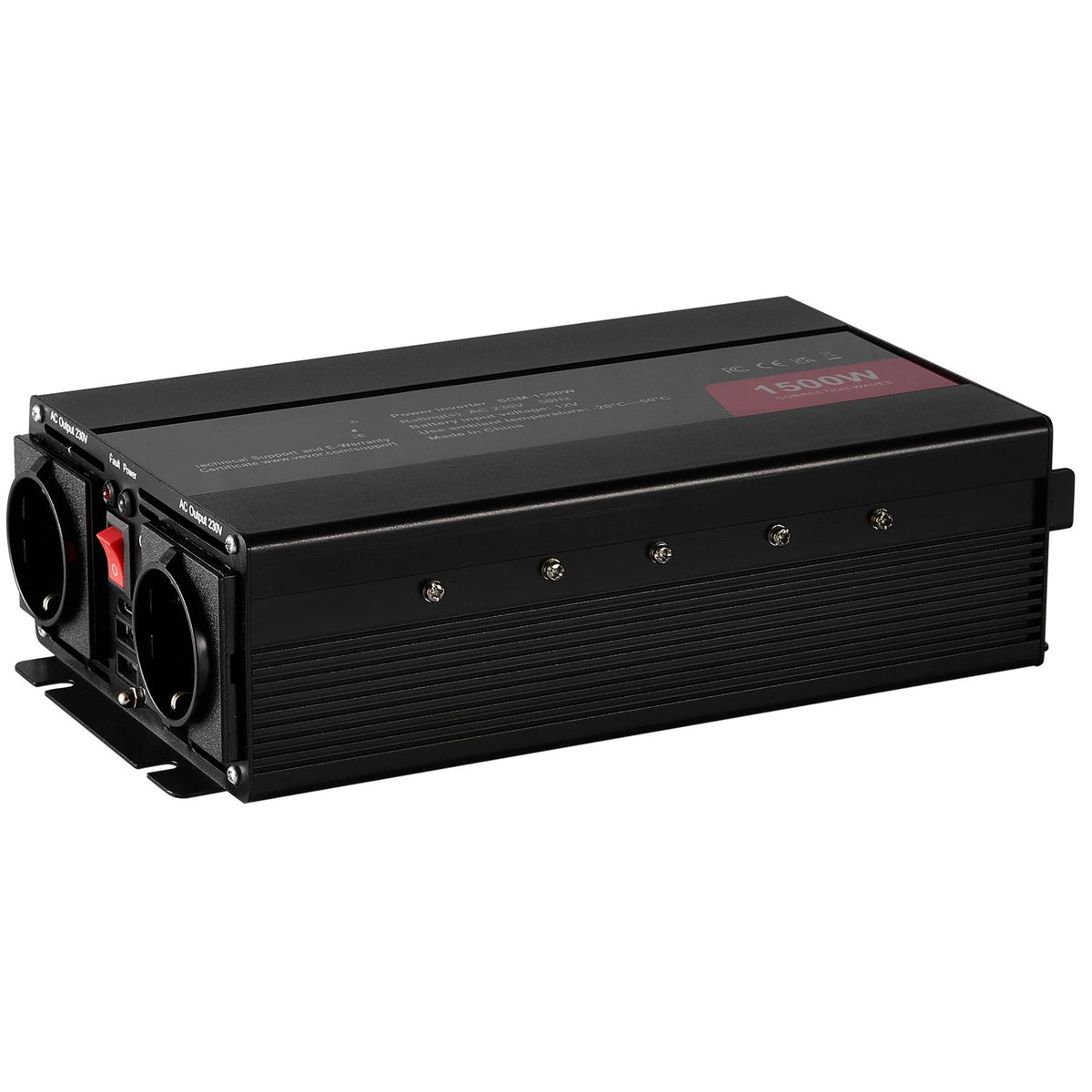 Nizek poševni pogled na rebrasto ohišje – 1500 W