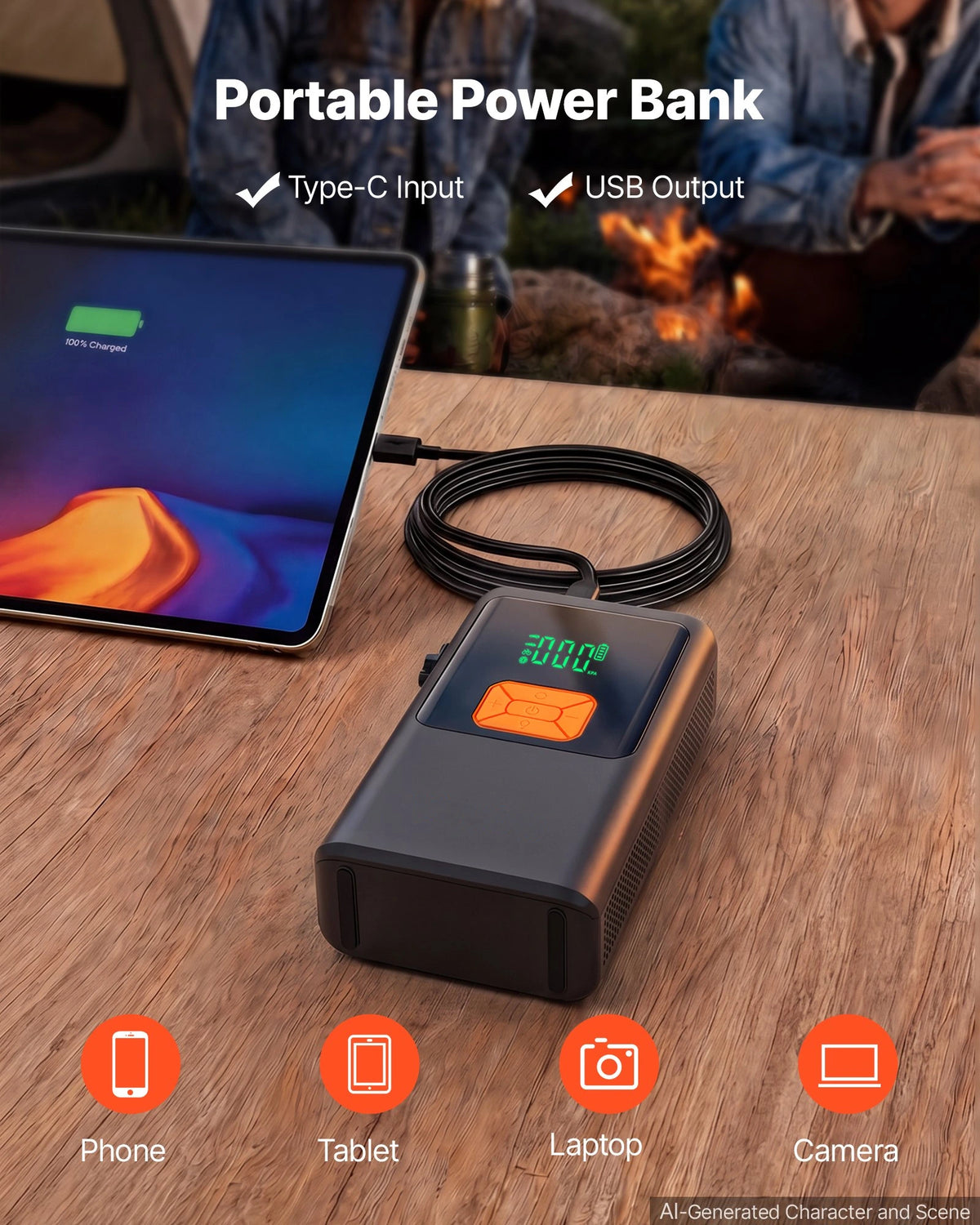 Ilustracija priključka USB; združljivost posameznih naprav je treba preveriti